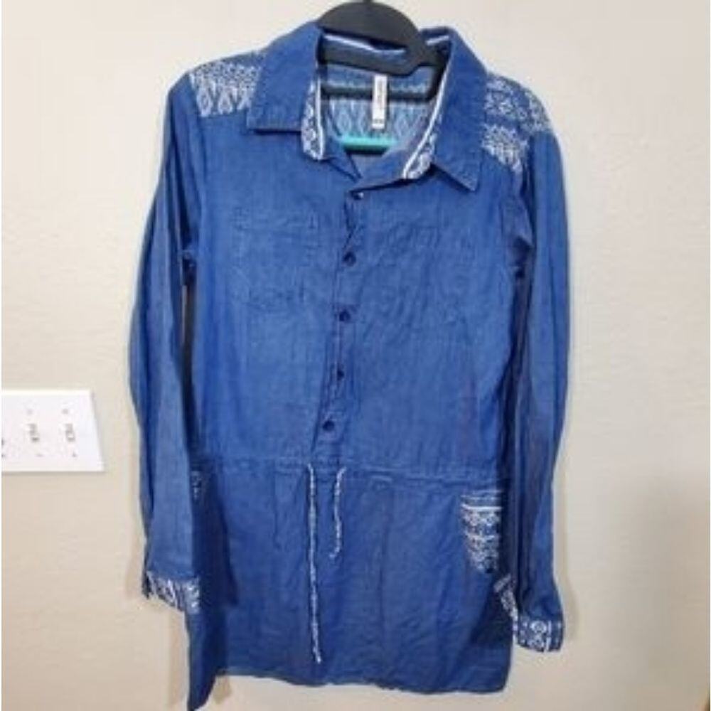Leshop denim jumper romper dress
Medium